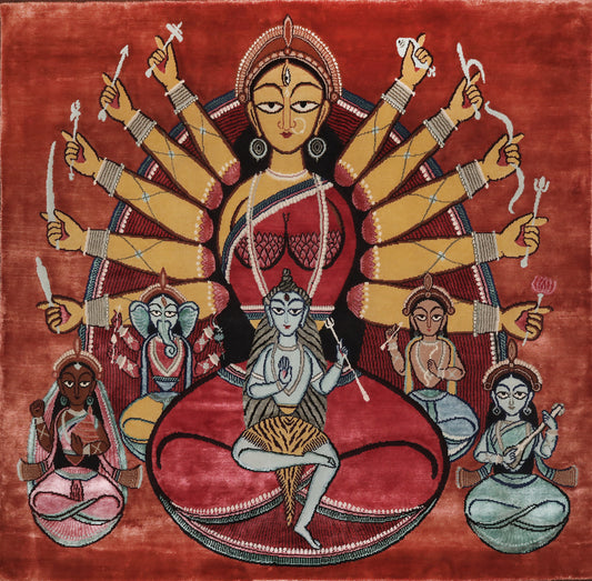 Goddess Durga with Family