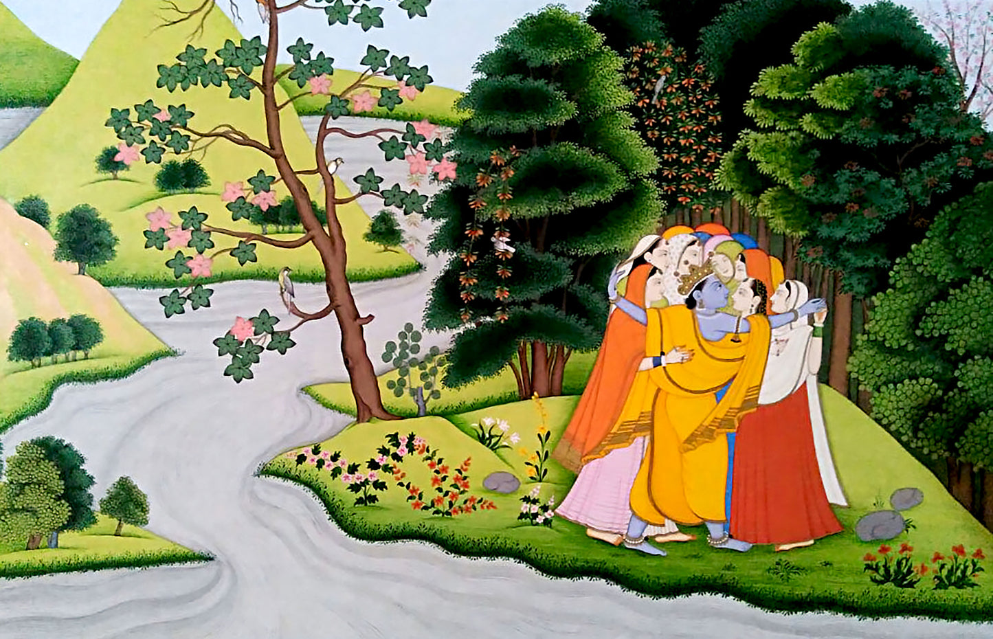 Radha Krishna with Gopika from Gita Govinda series