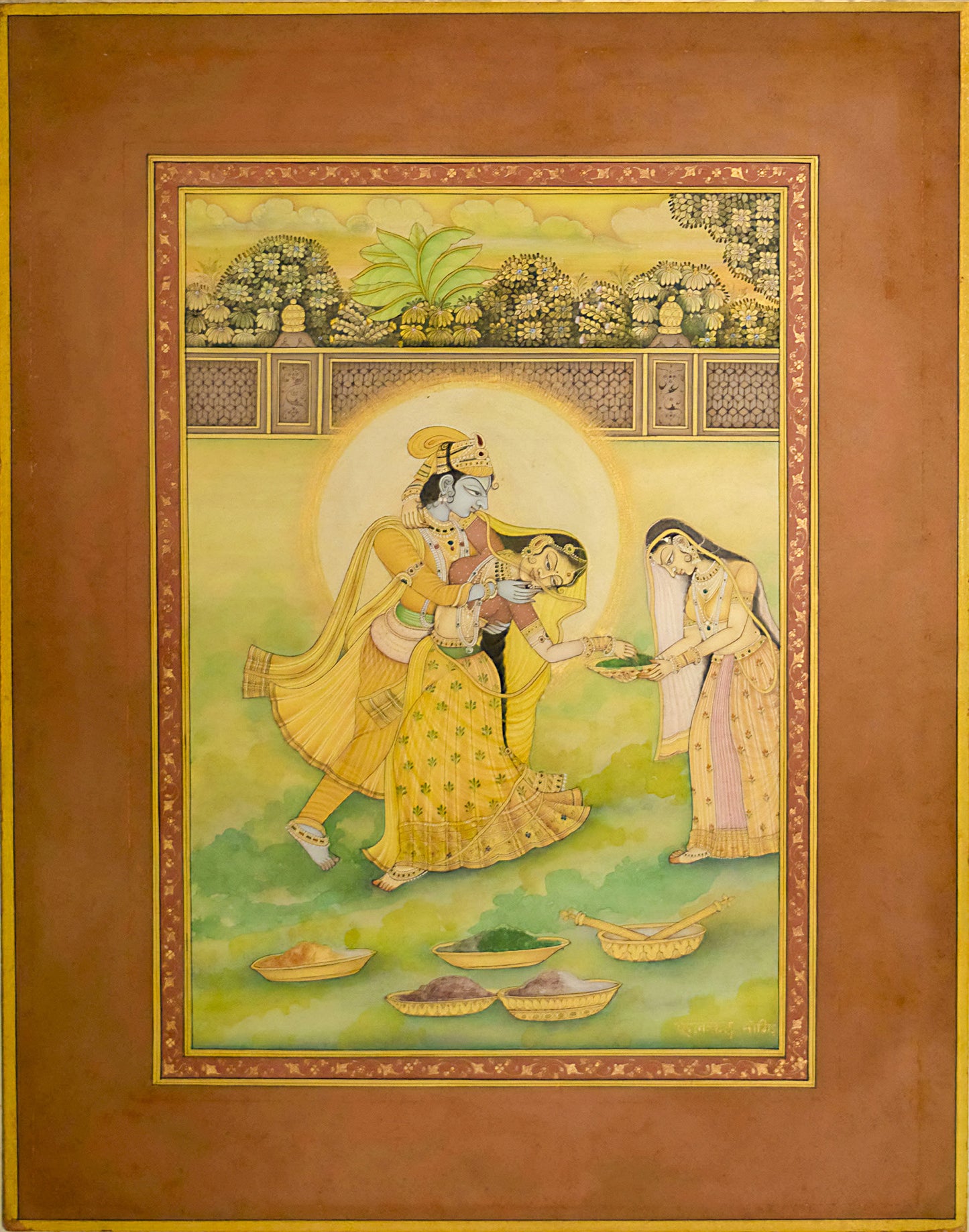 Radha-Krishna Playing Holi