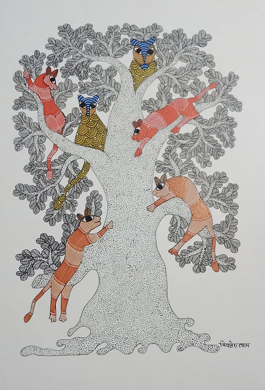 Animals on the tree