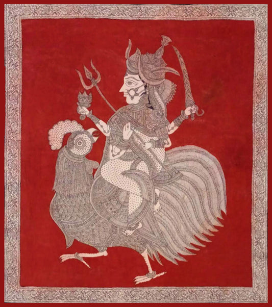 Baochar Mata astride her Vahana