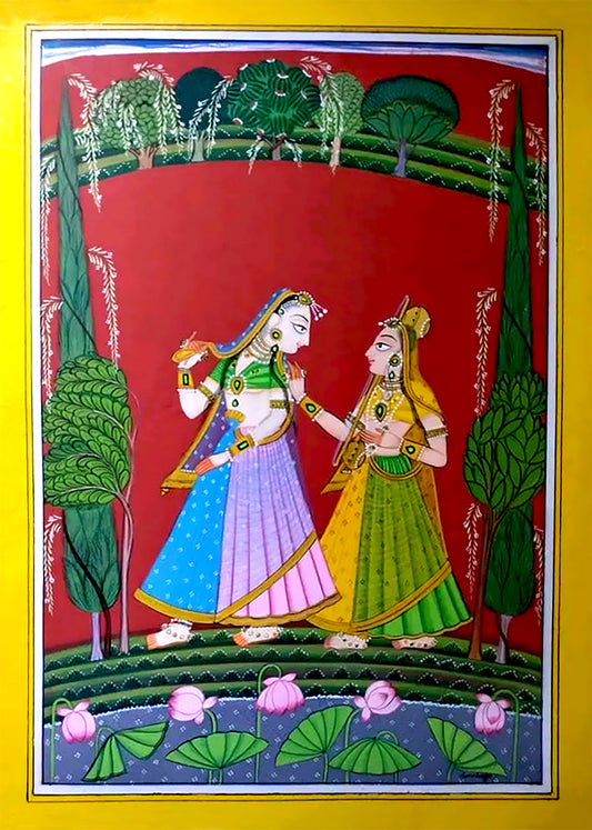 Radha with Sakhi (Friend)